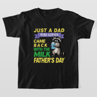 T-shirt Retro Juste Papa Qui Est Toujours Revenu Avec Le L