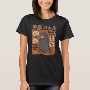 T-shirt Retro Kaiju Joueur de bataille 01 Japonais Enfants