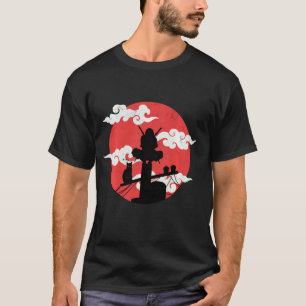 T-shirt Rétro Kanji Samurai Shinobi épée japonaise Ninja