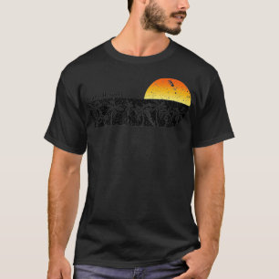 T-shirt Retro Kauai Hawaii Beach Sunset