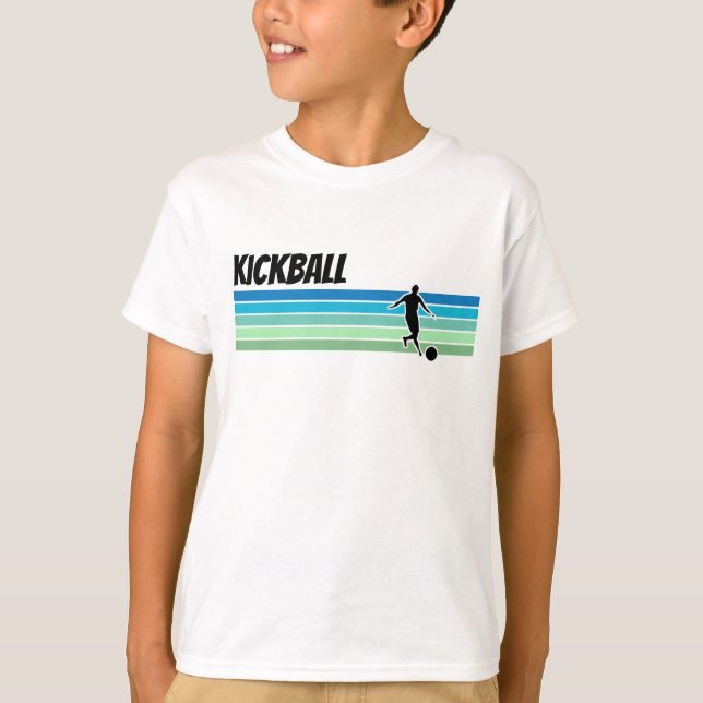 T-shirt Rétro Kickball (Devant)