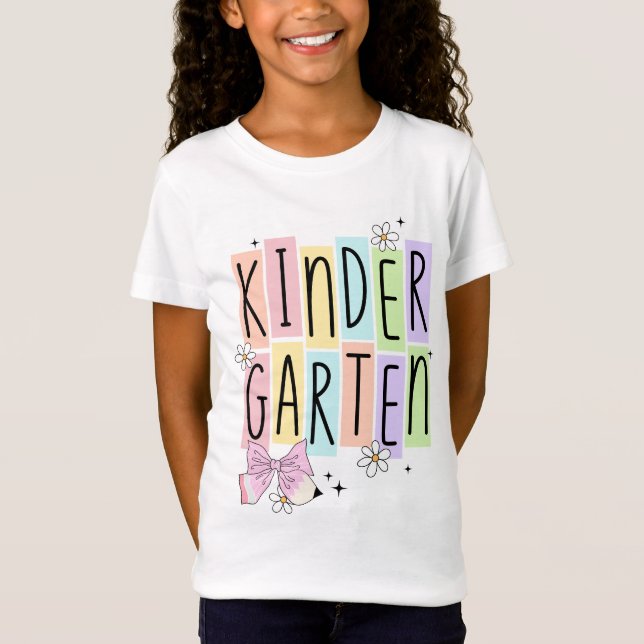 T-Shirt Retro Kindergarten  (Devant)