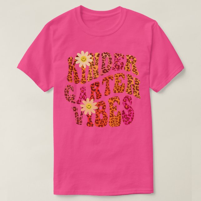 T-shirt Retro KINDERGARTEN VIBES Ma couleur d'automne préf (Design devant)