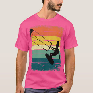 T-shirt Rétro Kiteboarder Cadeau Eau Sport Kiteboard