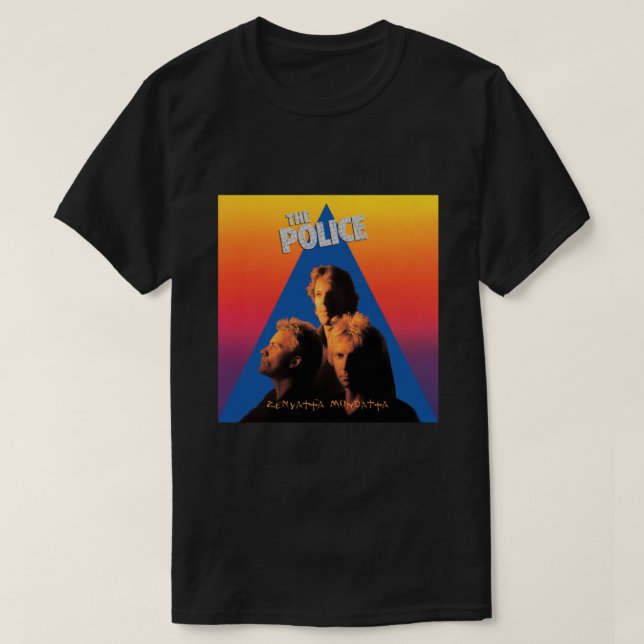 T-shirt Retro La Police Band Usa Tour Amour (Design devant)