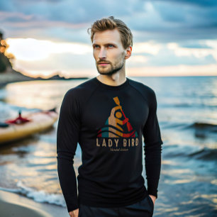 T-shirt Retro Lady Bird Kayaking