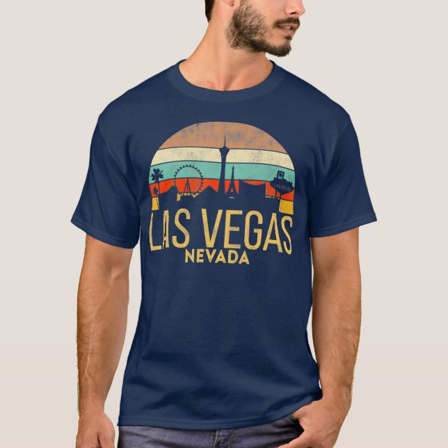 T-shirt Retro LAS VEGAS souvenir Nevada Sin City strip (Devant)
