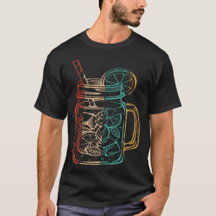 T-shirt Retro Lemonade Carton jus de citron Commerce Lemo