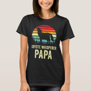 T-shirt Retro les années 70 Coyote Chasse Papa Papa Yote H
