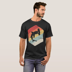 T-shirt Rétro les années 70 icône de requin de