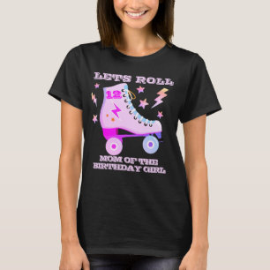 T-shirt Retro Lets Rouleau Patinage Neon Pink Nom de l'équ