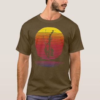 T-shirt Retro Lineman Silhouette Cadeau Pole Pole Linemen