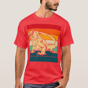 T-shirt Rétro Lizard propriétaire Reptile Lover Pet Iguana