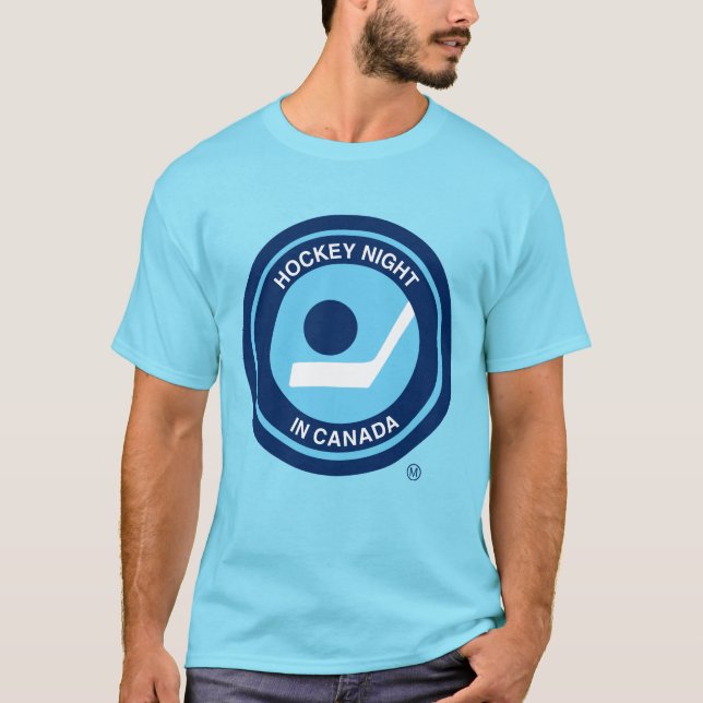 T-shirt  Rétro logo de Hockey Night in Canada (Devant)