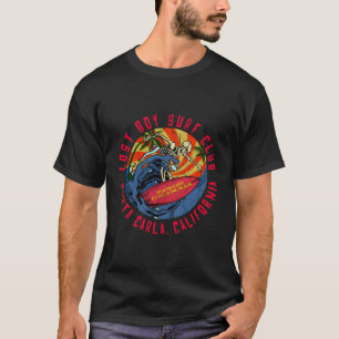 T-shirt Retro Lost Bost Surf Club Skeleton Père Noël Carla