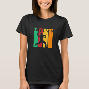 T-shirt Retro Love Baseball Pitcher Strikeout Baseball Pla