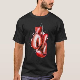T-shirt Retro Love Red Boxing Gants Boxer 2022