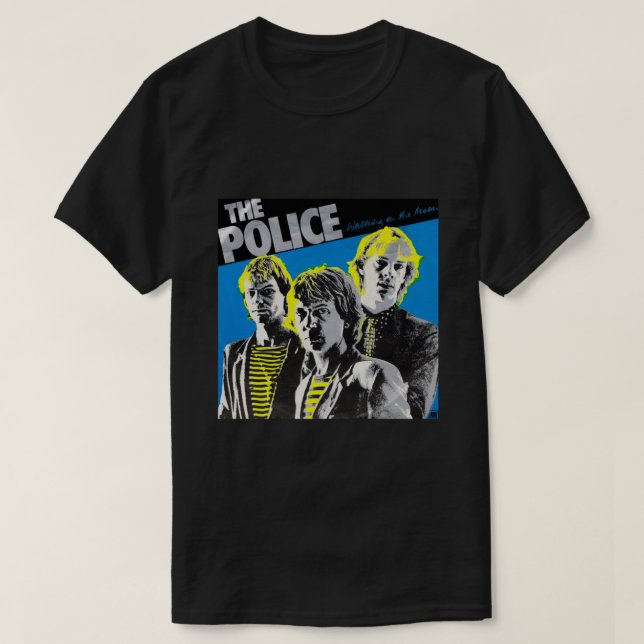 T-shirt Retro Love The Police Band Musique Cadeau Pour La  (Design devant)