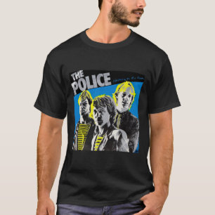 T-shirt Retro Love The Police Band Musique Cadeau Pour La