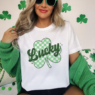 T-shirt Retro Lucky St Patrick's Day Shamrock