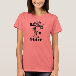 T-shirt Rétro Ma chemise Lucky Bowling pour les femmes