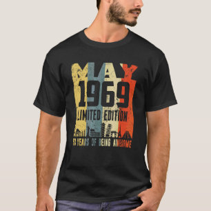 T-shirt Rétro mai 1969 53e anniversaire