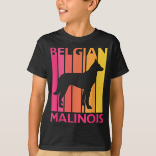 T-shirt Retro Malinois Cadeau pour Amoureux des chiens Vin