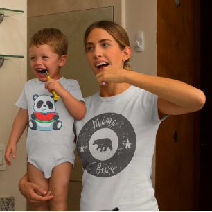 T-shirt Retro Mama Bear Fête des mères
