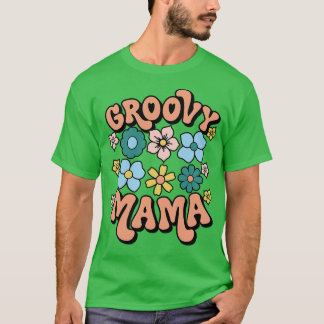 T-shirt Retro Mama Famille Anniversaire 60s les années 70