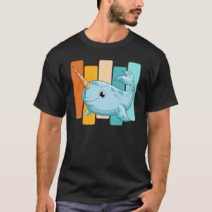 T-shirt Rétro Mammifère marin Créature Baleine Océan Anima