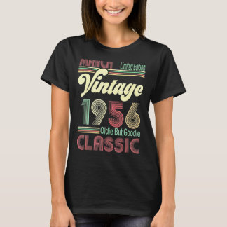 T-shirt Rétro Mars 1956 Vintage Oldie Mais Goodie 65th Bir
