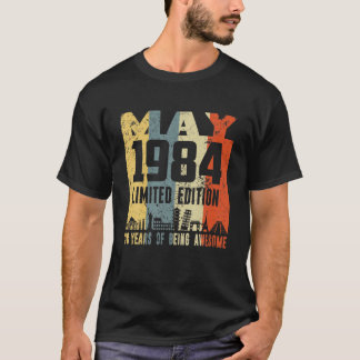 T-shirt Retro May 1984 Funny 38Th Birthday