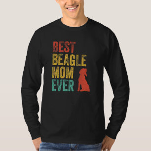 T-shirt Retro Meilleur Beagle Maman Ever Mama Chien Propri