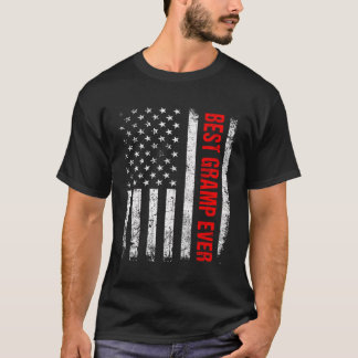 T-shirt Retro Meilleur Gramp jamais nous Dons Drapeau Amér