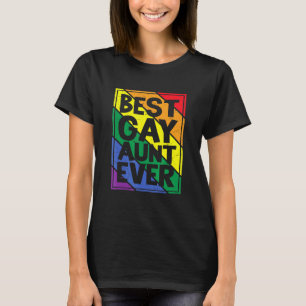 T-shirt Retro Meilleure Tante Gay Jay Jay Jay Jay