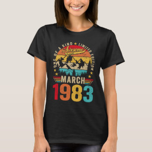 T-shirt Retro Mens 40e Anniversaire 40 ans stupéfiant 1 ma