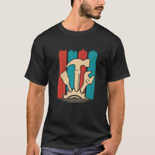 T-shirt Retro menuiserie menuiserie menuiserie toiture
