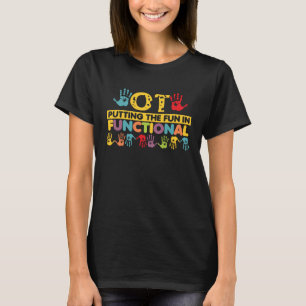 T-shirt Retro Mettre Le Plaisir Dans Le Travail Fonctionne
