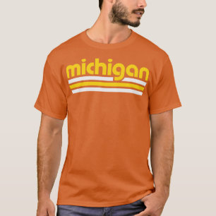 T-shirt Retro Michigan Stripes