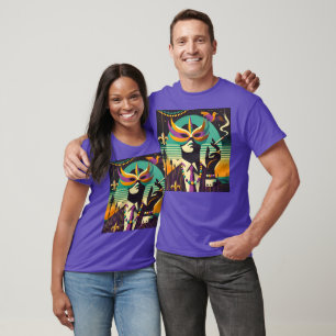 T-shirt Rétro milieu du siècle 60 Mardi Gras The Smoking M
