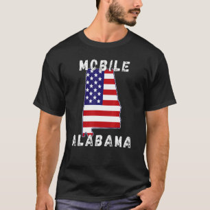 T-shirt Rétro Mobile AL Alabama Vêtements Souvenir