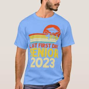 T-shirt Rétro Mon Dernier Premier Jour Classe Senior De 20