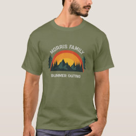 T-Shirt Retro Mountain sur mesure pour vacances en