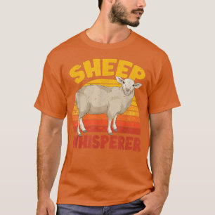 T-shirt Rétro Moutons Whisperer Ferme Animaux Fermiers S