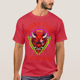 T-shirt Retro Muay Thai Oni Demon Thai Boxing