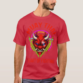 T-shirt Retro Muay Thai Oni Demon Thai Boxing