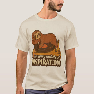 T-shirt Retro Music Lover Cute Animal Graphic Tee