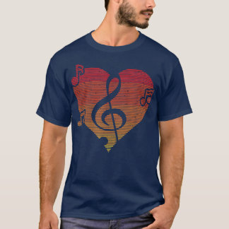 T-shirt Retro Music Musicians Choir Singer Music Teachers 