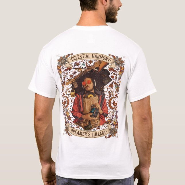 T-shirt Retro Music Vibes & Dreamer’s Lullaby Graphic (Dos)