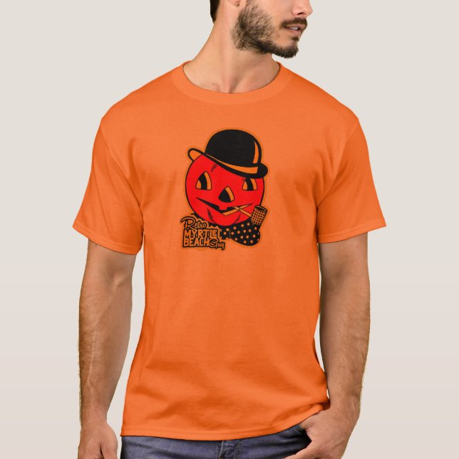 T-shirt Retro Myrtle Beach Guy Halloween (Devant)